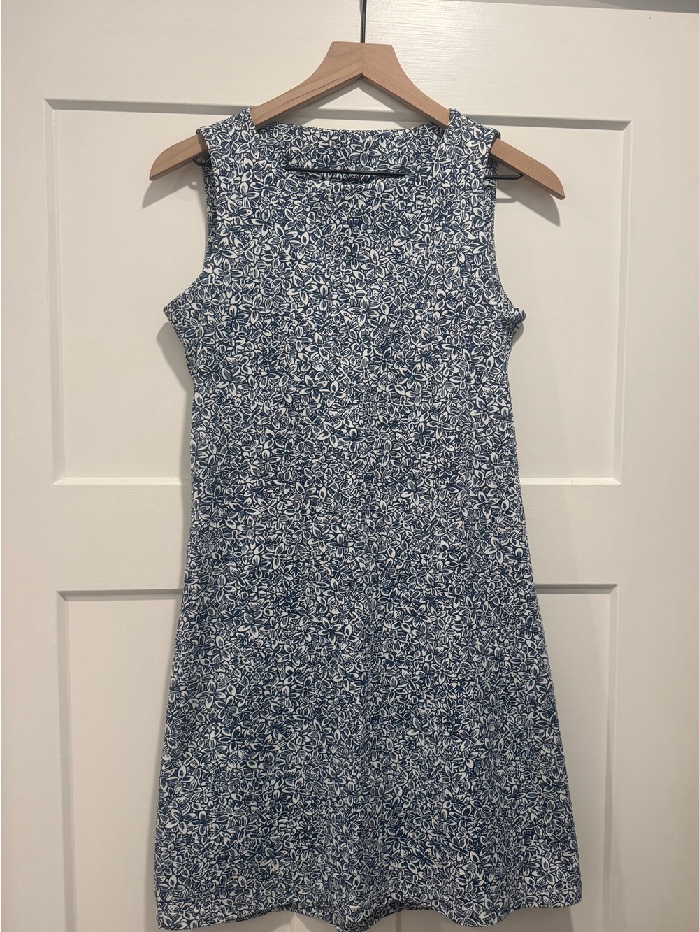 MAHI GOLD Navy and White Floral Swim Cover-Up